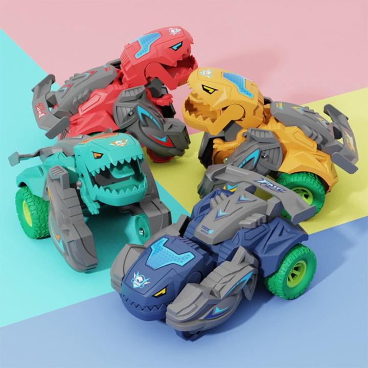 Transforming Dinosaur Car Deformation Car Toys Inertial Sliding Dino Car Boys Amazing Gifts Kid ...