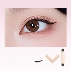 💕One-Stamp Forming💕Natural Long-Lasting Quick-Drying Double-Headed Eyeliner Stamp Integrated Lazy No-Smudge Double-Headed Eyeliner