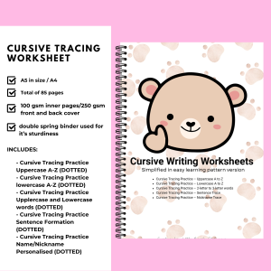 Cursive Writing Worksheet for Grade 2 Grade 3 Grade 4 Cursive Tracing Workbook for student