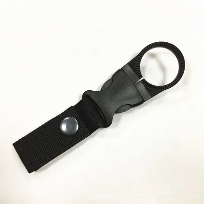 Water Bottle Ring Holder Outdoor Portable Mineral Water Bottle Clip Carabiner High Strength Nylon Portable Water Bottle Buckle Khaki Black Army Green Red