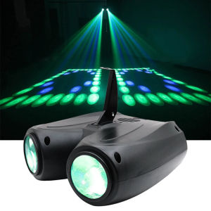 Colorful Led Stage Lighting  Double Head Airship RGB Stage Light Party KTV Club DJ Disco Ambient Light