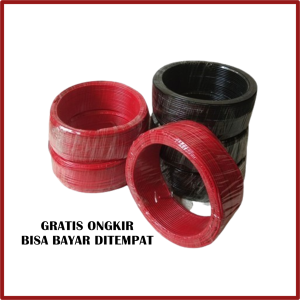 Kabel Listik Engkel 1.5 MM pvc 1 Roll  Kabel Listrik Tunggal Merah atau Hitam