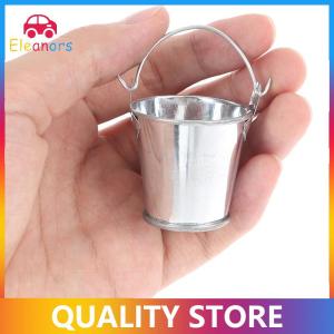 [Eleanor] 1Pcs Dollhouse Mini Iron Bucket Miniature Model Mini Dollhouse Decorations Ornaments Children Beach Small Bucket Toy