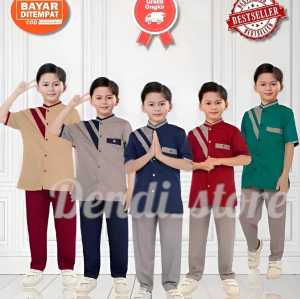 Baju koko anak VIRAL 1-12 tahun-Baju muslim anak-baju lebaran anak viral kekinian-baju muslim pria