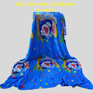 Chăn mền tuyết nhung 1 lớp ấm áp mền mịn kích thước 16x2m