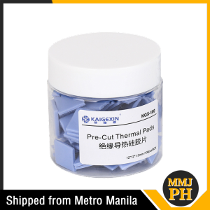 100pcs Self-adhesive Thermal Insulating Silicone Sheet 12*12*1.5mm Pre-Cut Thermal Pads For Heatsink