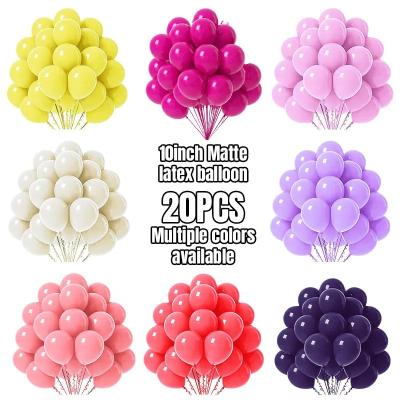20pcs 12inch Retro Matte Latex Balloon Wedding Birthday Party Decoration Baby Shower Anniversay