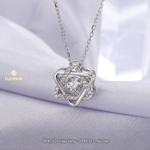 Dây chuyền nữ titan Eleanor Accessories vòng cổ đính đá mặt hình ngôi sao phụ kiện trang sức 5924