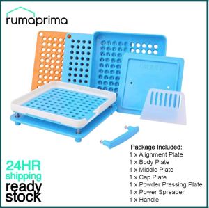 Capsule Powder Filler Filling Manual Machine 100 Holes Plate Size #0 DARUL TRADING