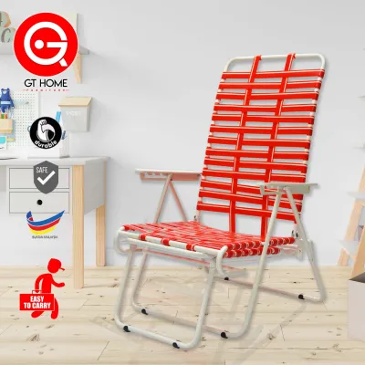 READY STOCK Relax Chair Metal / Lazy Chair /Kerusi Indoor /Kerusi Malas / Foldable Chair / Kerusi Relax /Kerusi Leisure