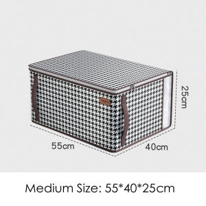 Candy Online Large-Capacity Zipper Storage Bag Waterproof Foldable Quilt Stripe Thicken Storage Bag Toy Clothes Organizing Bag