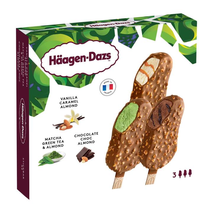 Haagen-Dazs Vanilla Caramel And Matcha And Chocolate Almond Multi-pack