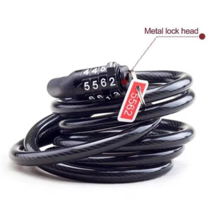 Portable Bicycle Lock Road 4 Digit Code Combination Bicycle Security Password Lock Bike Cable Lock