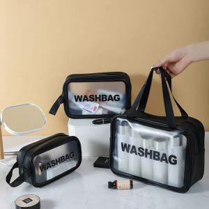 Tas travel Pouch Bag origanizer Transparan/ Make up Dompet sabun Toiletry Waterproof Anti air