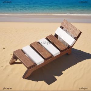 [COD] yixiayun 1:12 Dollhouse Miniature Beach Chair Lounger Furniture Home Model Decor Toy Doll House Accessories DIY Scene