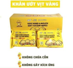 THÙNG 10 Gói Khăn Giấy Ướt GẤU DÂU LOSTO/ VỊT VÀNG Khăn Giấy Ướt Siêu Hot - siêu mềm mịn kháng khuẩn