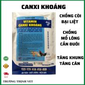 Canxi khoáng vitamin gói 100gram. Chống bại liệt còi xương tụt canxi căn mổ lông chó mèo gà vịt thú y trường thịnh