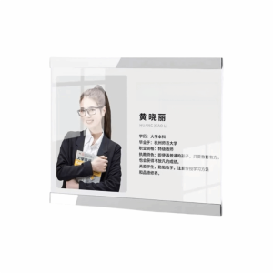 WILLOPI Rectangle ic Wall Mounted Frame Reusable A 4/A 5/A 6 Acrylic Sign Holder Modern Simple Display Board Office Board