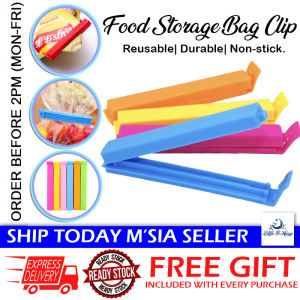[Little B House] Storage Food Bag Clips Reusable Sealer Clamp Kitchen Food Sealing Clips 零食密封夹 Penyepit Plastik - KW114