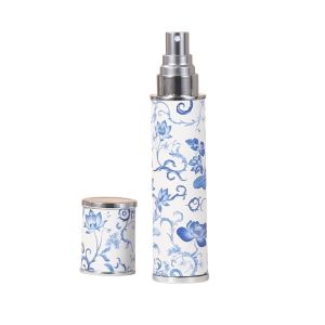 SUTONGXUE Có thể đổ đầy lại Chai nước hoa 10ml Di động Có thể tái sử dụng Chai xịt men sứ xanh trắng Thanh lịch Bền bỉ Lọ đựng mẫu Du lịch