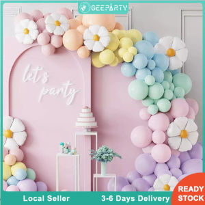 141pcs Daisy Balloon Garland Arch Macaron Candy Balloon for Wedding Baby Shower Birthday Party Decor
