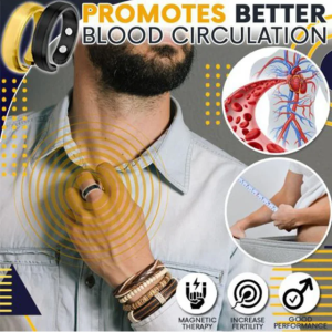 สุขภาพของผู้ชาย แหวนเปิดแม่เหล็กคู่ อุปกรณ์สุขภาพแม่เหล็กโรสโกลด์