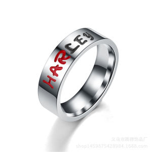 Fashionable Ring Gift 跨境专供新款自杀小队 JOKER  HARLEY 情侣对戒 厂家直供量大从优