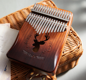 Đàn Kalimba Cega 17 Phím Gỗ Nguyên Tấm Mahogany ( Full Phụ Kiện )