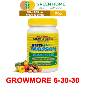 Bộ 3 Phân Bón Lá Grow More 30-10-10 6-30-30 20-20-20 GreenHome – Chuyên Dùng Cho Hoa Lan Cây Cảnh