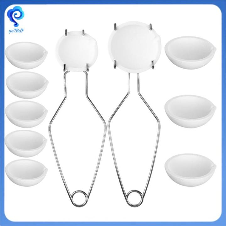 1 Set Molten Gold Bowl Melting Furnace Clamp Silver Melting Kit Metal Casting Kit for Melting Metal Crucible Tong