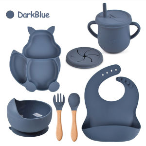 Payoe 8pcs Alat Makan Bayi Silicon Peralatan Makan Bayi Set Baby Feeding