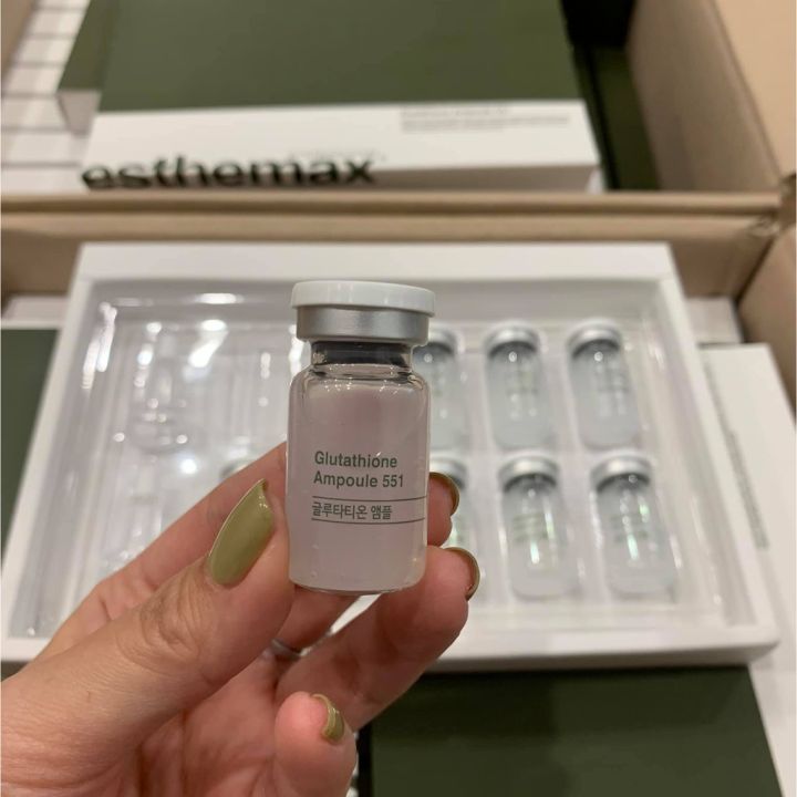 HCM]Lẻ 1 tế bào gốc dưỡng trắng Esthemax Glutathione Ampoule Hàn Quốc
