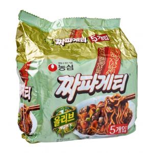 Nongshim Korean Chapagetti Black Instant Ramen Noodles 5s