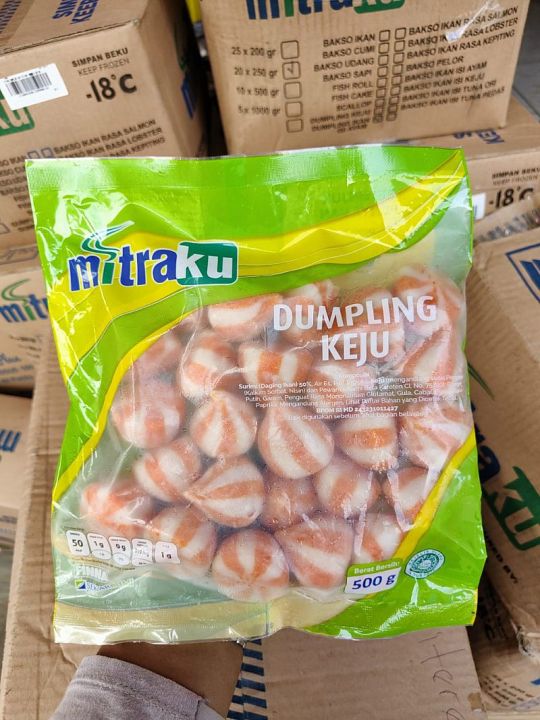 Dumpling Frozen Food Seafood Isi Keju Cheese Kiloan Isi 250gr 500gr