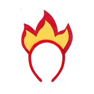 Fire Theme Hair Accessory Hairband Tutu Skirt For Stage Performances Night Event And Costume Parties Head Accessories