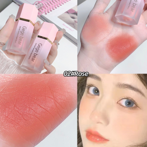 Gegebear บลัชออนเนื้อครีม เนื้อแมตต์กํามะหยี่ สีชมพู 3 สี（ร้านไทยแลนด์）