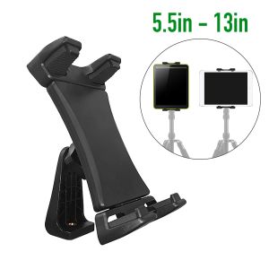 Kẹp iPad máy tính bảng loại lớn trục xoay 360 độ kẹp ipad gắn tripod xoay ngang dọc cho máy 8inch 10.2inch 10.5inch 10.9inch 11 inch 12.9inch tablet samsung