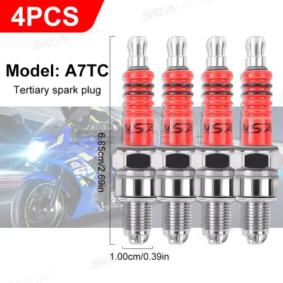 Seemetal Racing Bugi 3 ba điện cực a7tc d8tc phù hợp cho GY6 CG 50 70 110 125 150cc xe máy ATV Scooter Dirt Bike