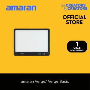 amaran Verge 30W Bi-color edge-lit rectangular panel light designed for desktop creators
