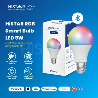HiSTAR Lampu Pintar RGB+CCT 9W/12W - konektivitas bluetooth