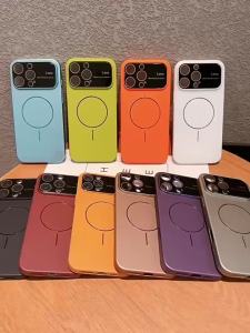 Matte Magnetic Charge Case For iPhone 16 17 ProMax 15 14 Plus 11 12 13 Pro Max 17Air Full Protection Magsafe PC Hard Cover