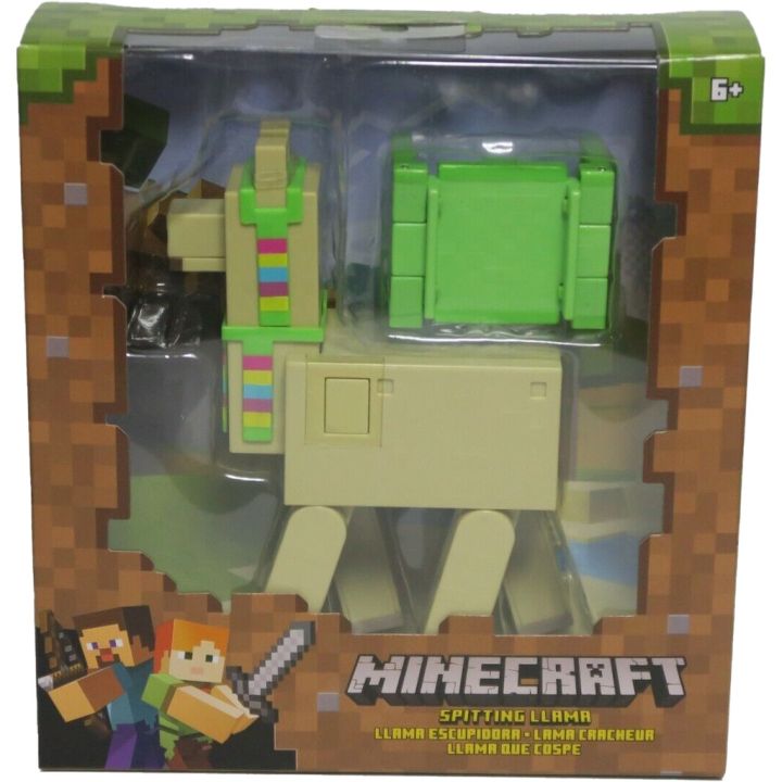 Minecraft Spitting Llama Action Figure มายคราฟ ลามะแลบลิ้นเอาน้ำลาย