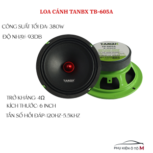 Loa Cánh Ô Tô Midrange TANBX TB-605A 6.5 Inch 380W Cao Cấp - Loa Lời Lời Trung Âm Thanh Xe Hơi Dễ Kéo Lắp Zin Mọi Dòng Xe