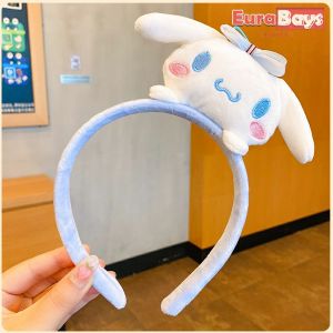 E.B. Kuromi Cartoon Plush Doll Headband Cute Fluffy Sanrio Hair Accessories