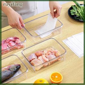 ruyifang 50Pcs Kitchen Rapid Absorbent Pads For Meat Fish Poultry Produce For Keeping Packaging Dry Clean Absorbent Paper Kitchen Tool