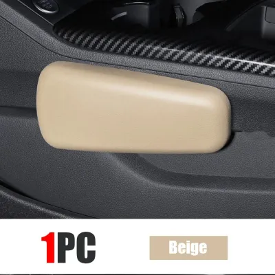 (local delivery) Kebidumei 2Pcs Car Leather Knee Pad Car Interior Pillow Comfortable Leg Knee Cushion Memory Foam Universal Thigh Support