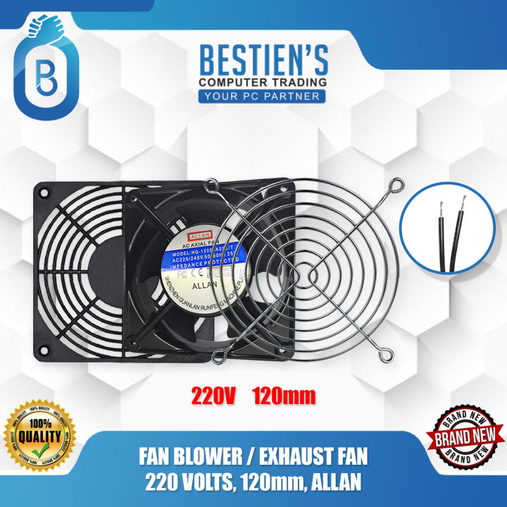 FAN BLOWER / EXHAUST FAN, 220 VOLTS, 120mm, ALLAN