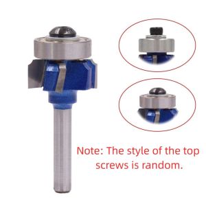 BLACKON 4 góc Bộ định tuyến tròn Thân 6.35mm R1 R2 R3 Mũi cắt cổ điển Bền Thép hợp kim Dao phay gia công gỗ Cho gỗ