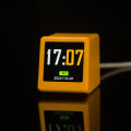 Small Portable Smart Wifi Weather Station Display Weather Temperature Humidity Time Alarm Clock Desktop Decoration. 
