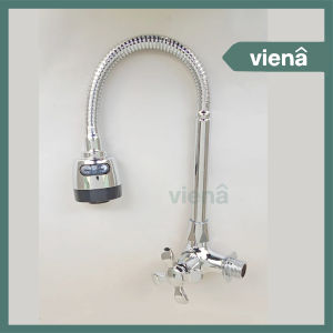 [ VIENA ] Kran Angsa Fleksibel Kran Cuci Piring Keran Sink Kran Dapur Dinding Body Besar Anti Karat 6621ST-L5